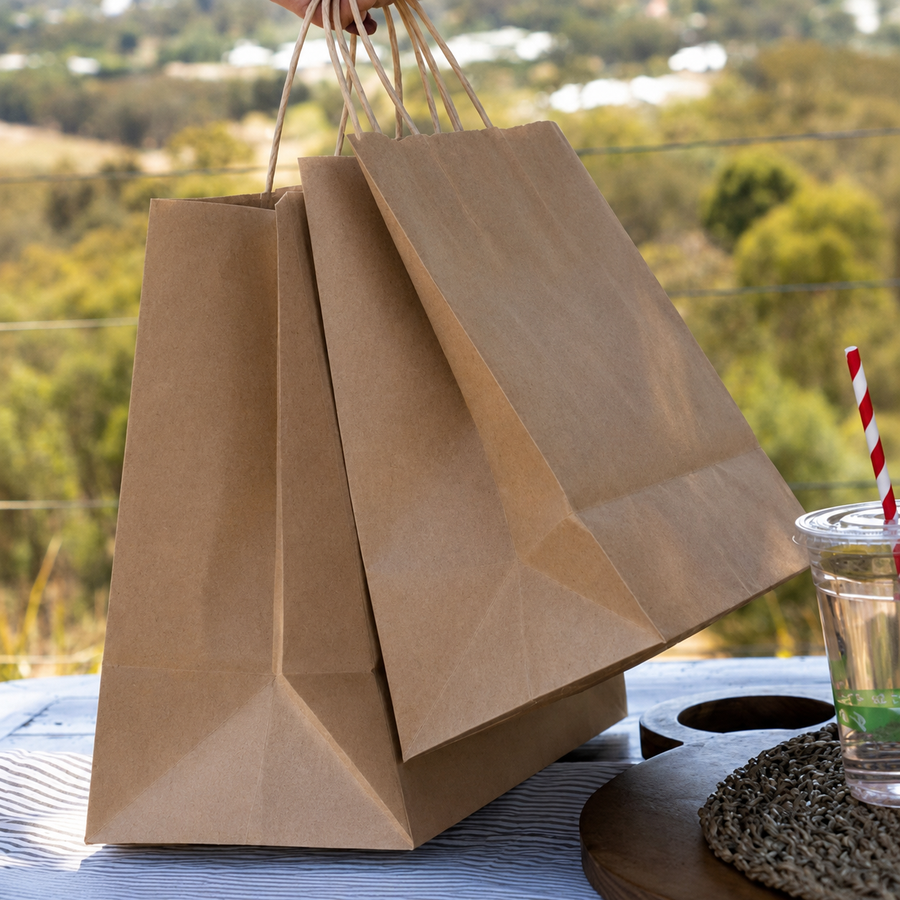 Brown Kraft Carry Bags