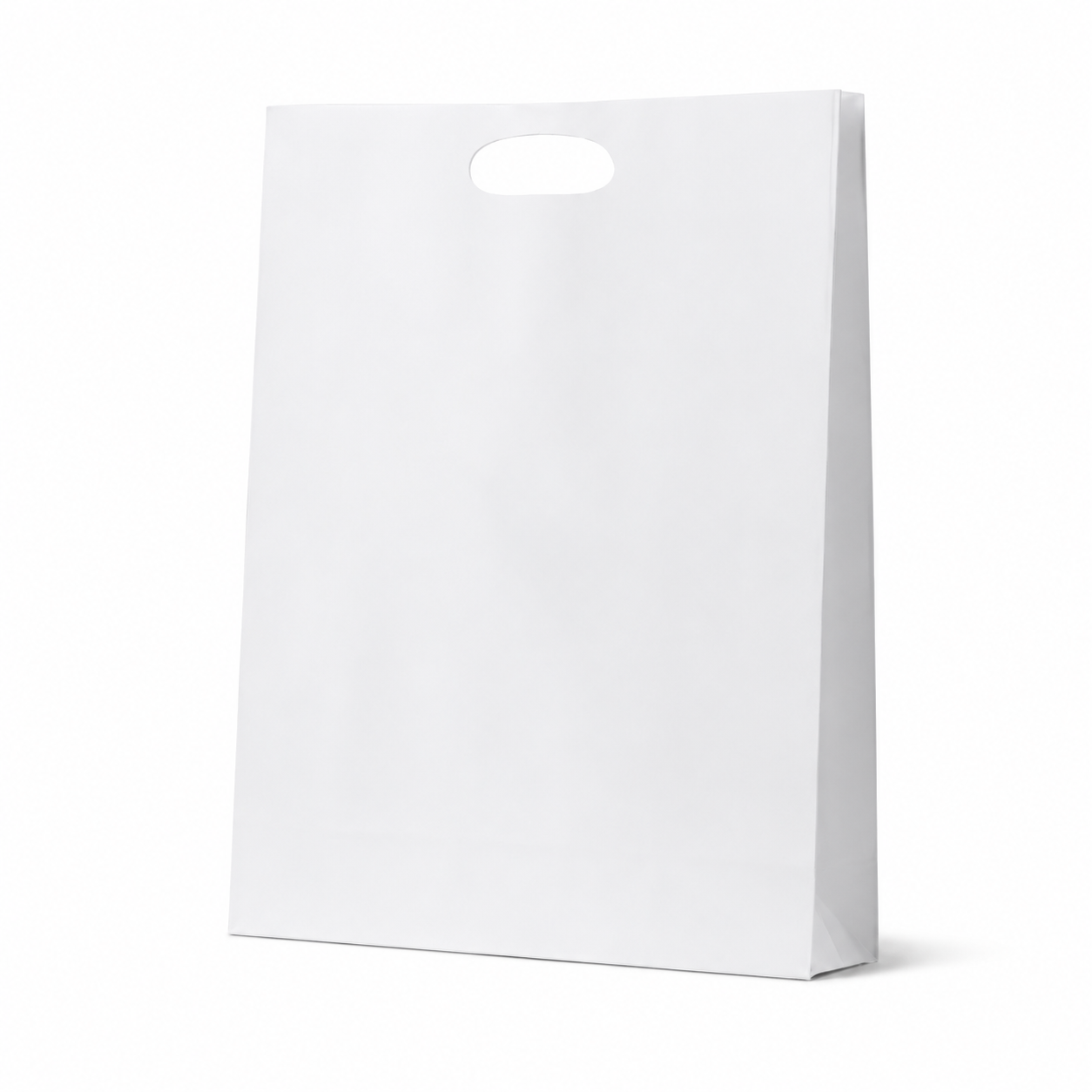 Paper Dcut White Kraft Bag - Large - 50/Ctn