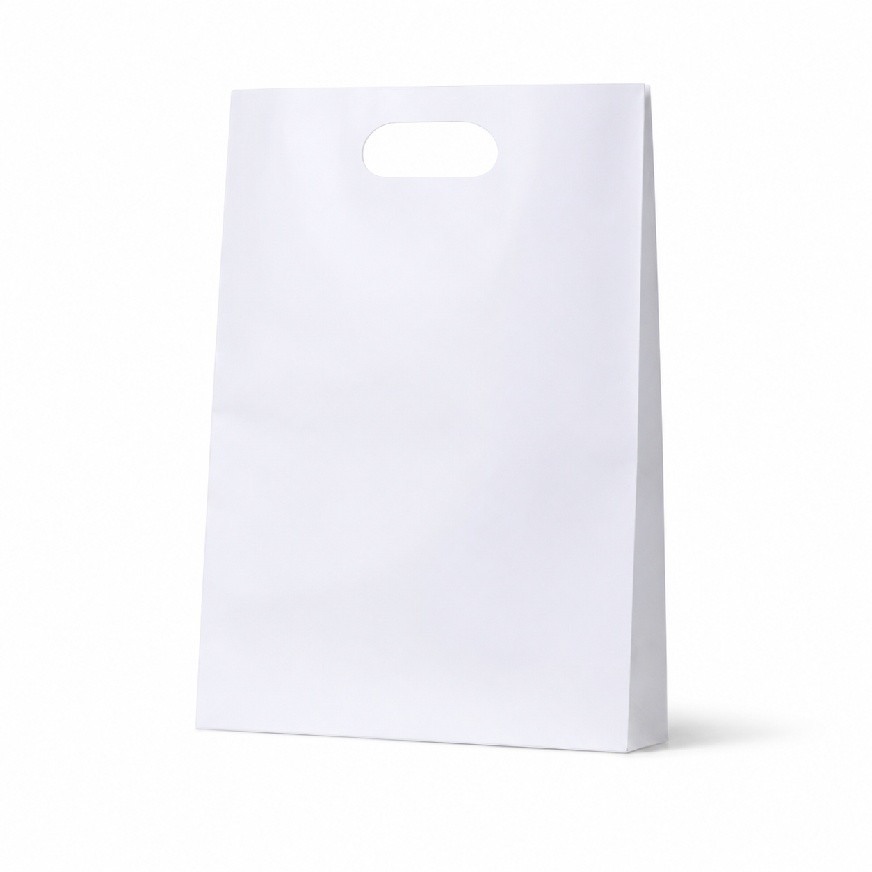 Paper Dcut White Kraft Bag - Midi - 100/Ctn