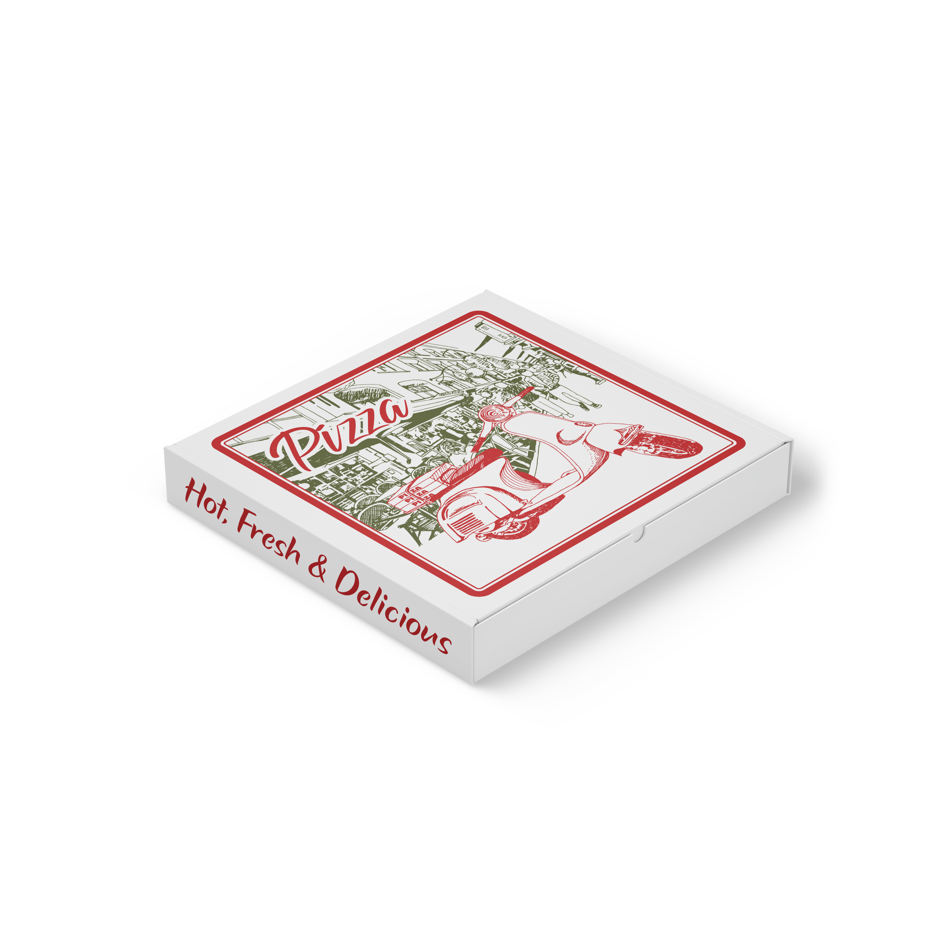 Trend Pizza Vespa 9" SF White - 100/Bundle
