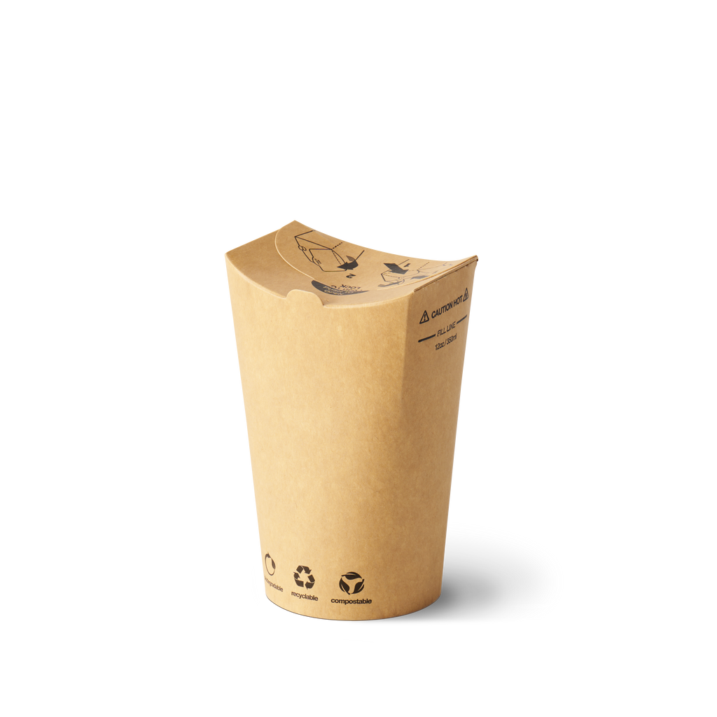 12oz Brown Kraft The Good Cup - 1000/Ctn