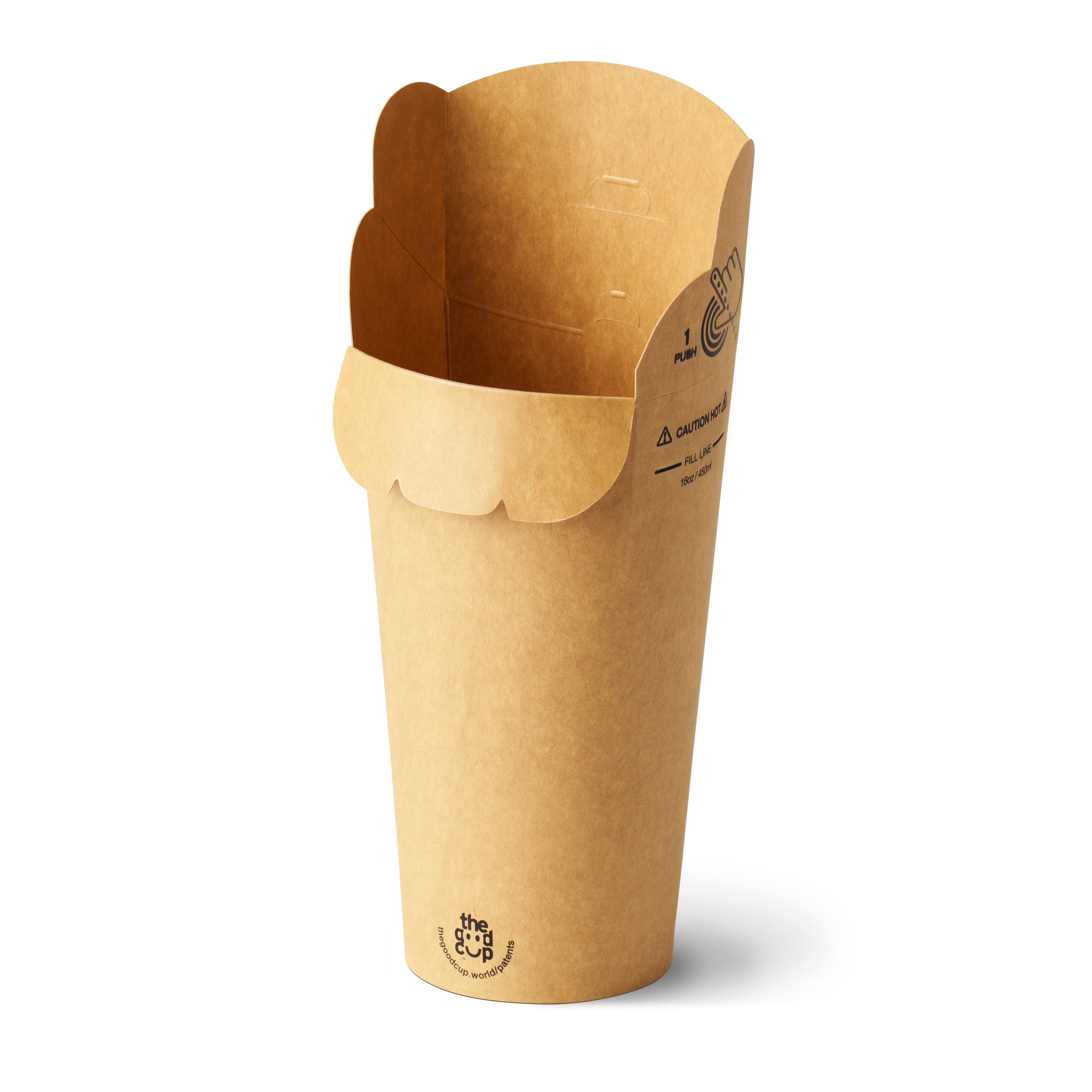 16oz Brown Kraft The Good Cup - 800/Ctn