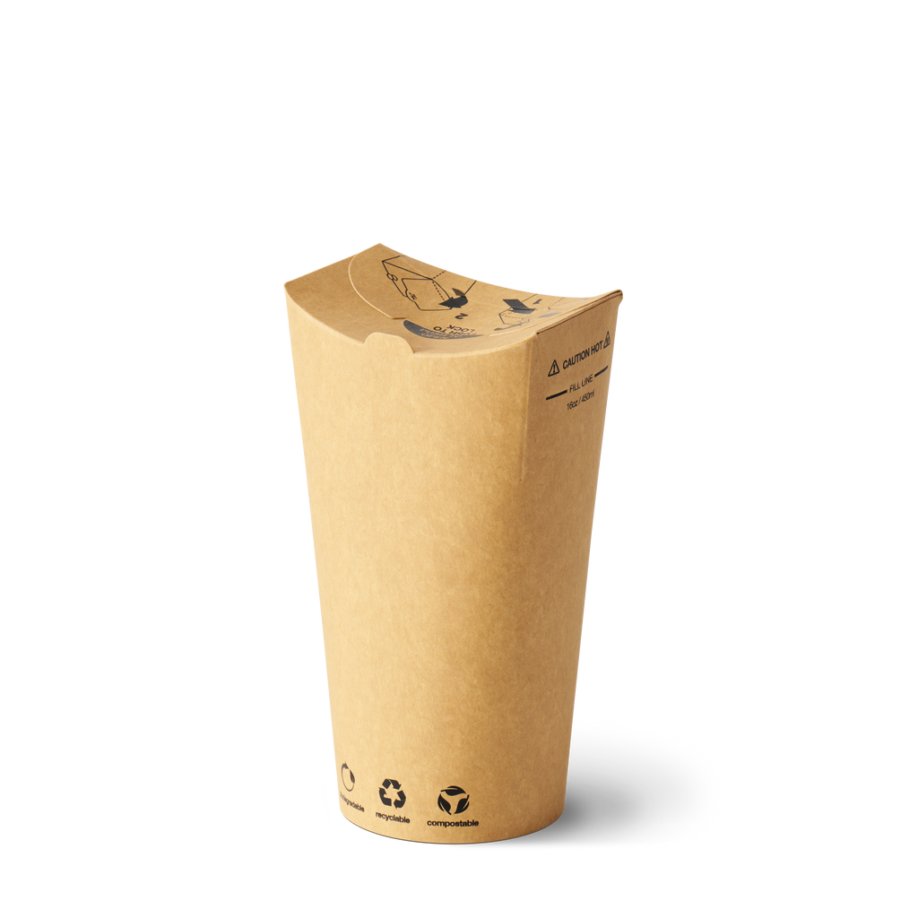 16oz Brown Kraft The Good Cup - 800/Ctn