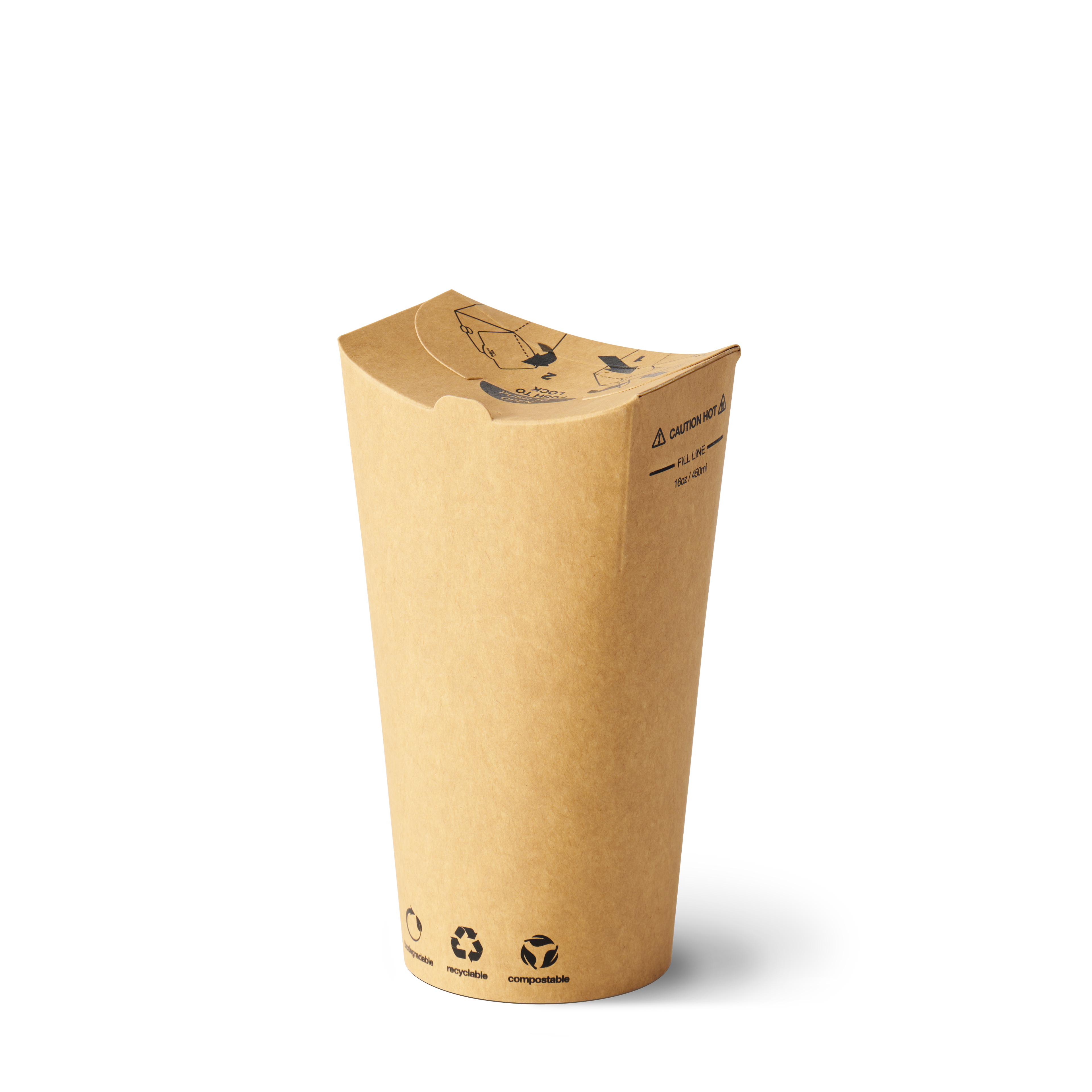 16oz Brown Kraft The Good Cup - 800/Ctn