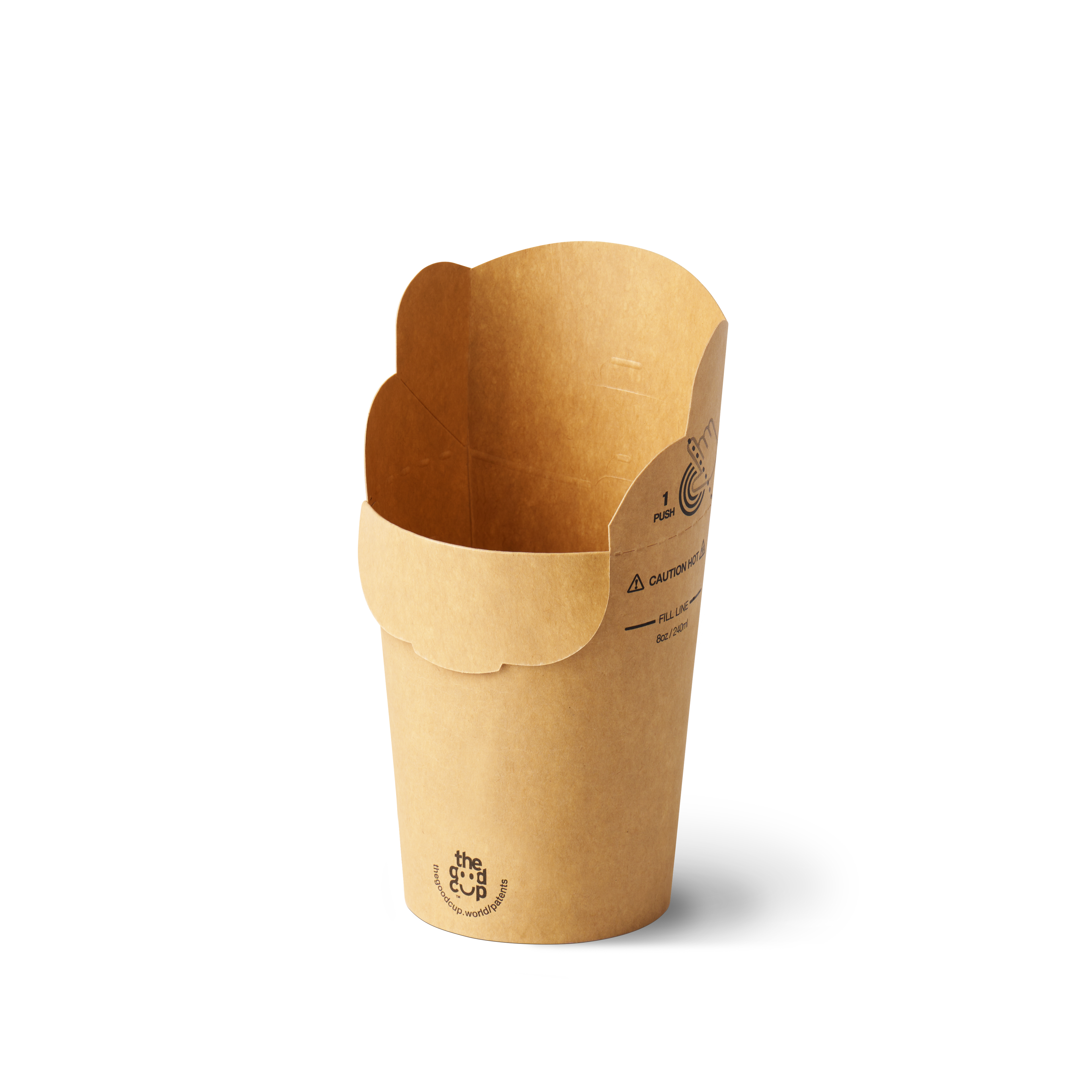 8oz Brown Kraft The Good Cup - 1000/Ctn