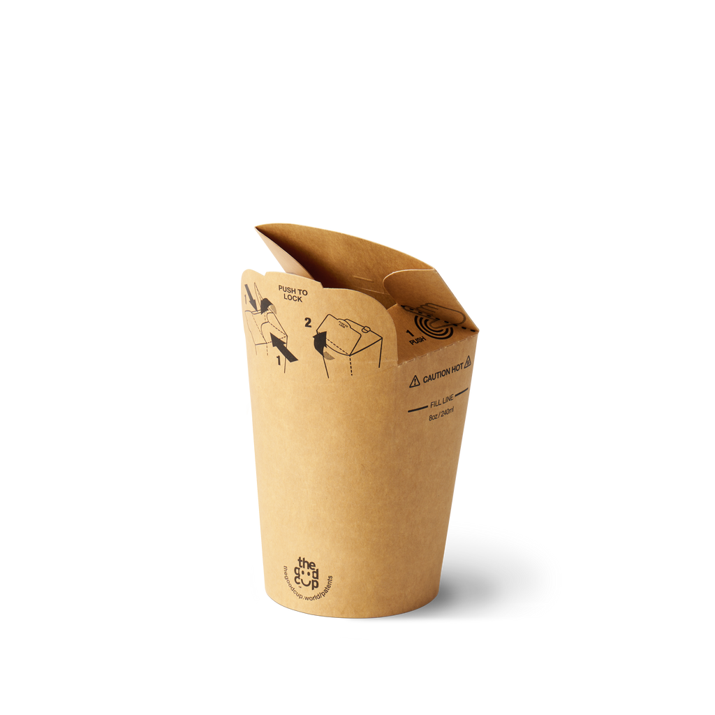 8oz Brown Kraft The Good Cup - 1000/Ctn