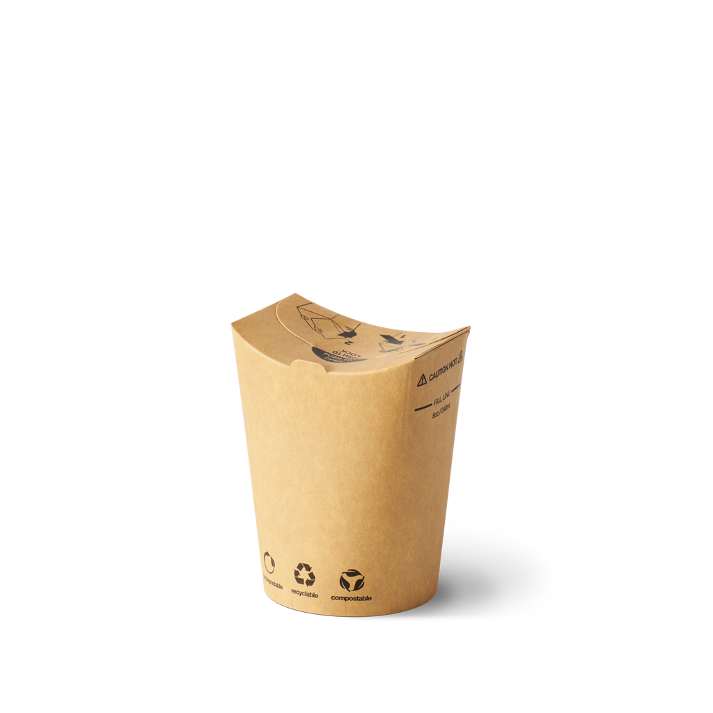 8oz Brown Kraft The Good Cup - 1000/Ctn