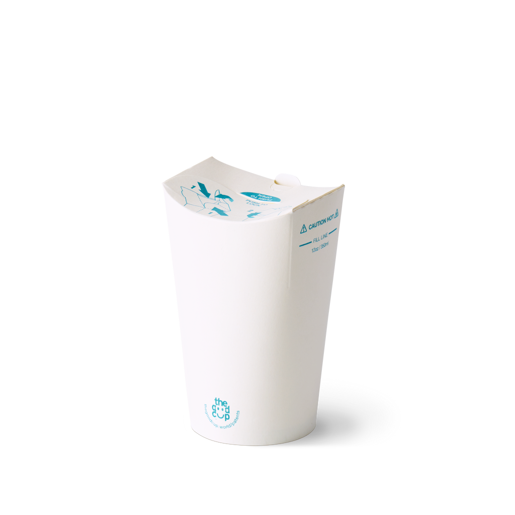 12oz White Kraft The Good Cup - 1000/Ctn