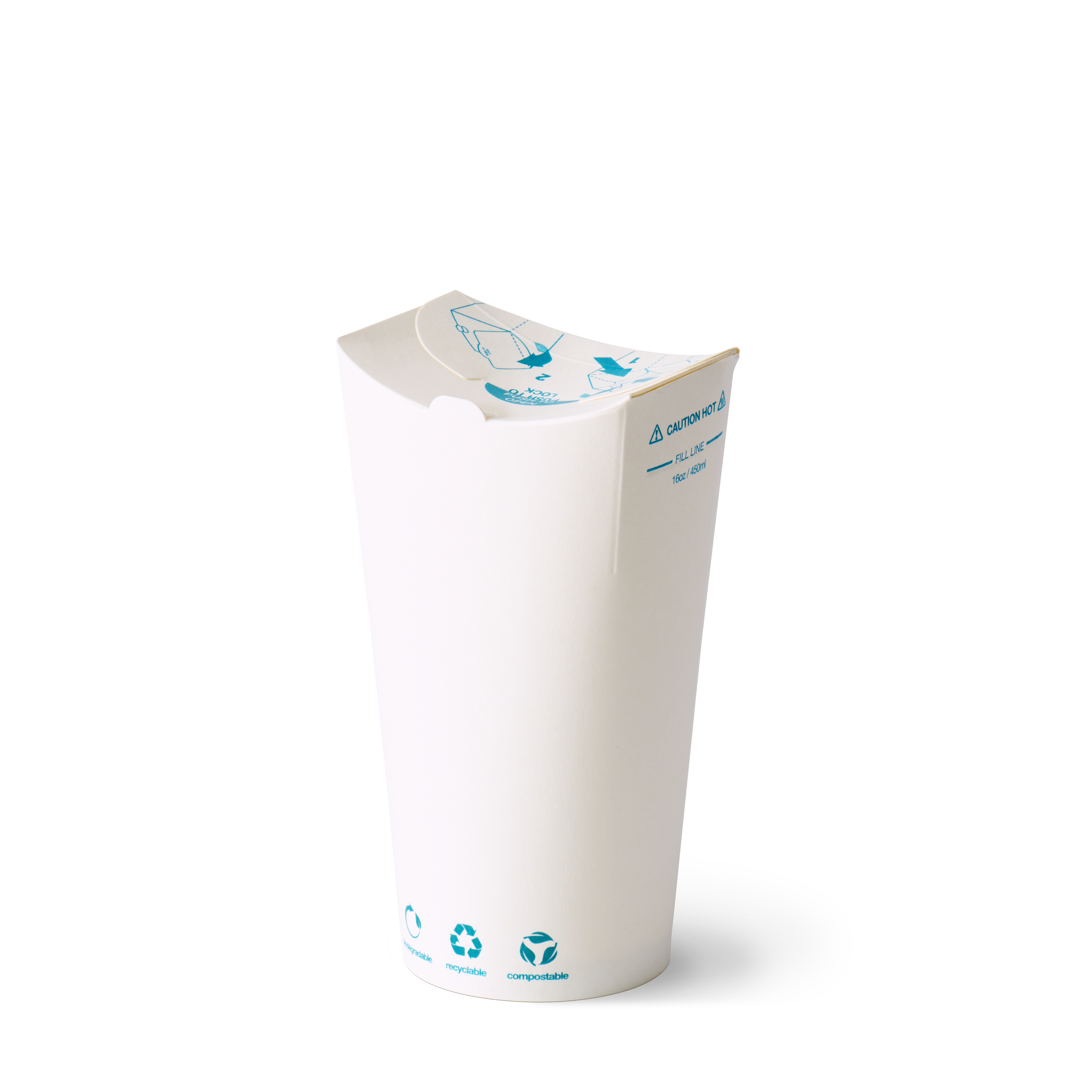 16oz White Kraft The Good Cup - 800/Ctn