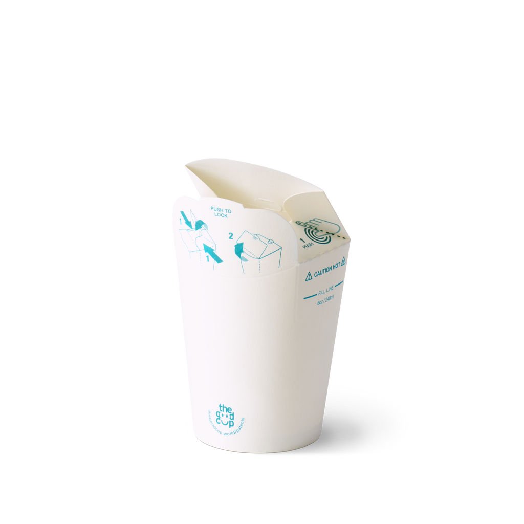 8oz White Kraft The Good Cup - 1000/Ctn