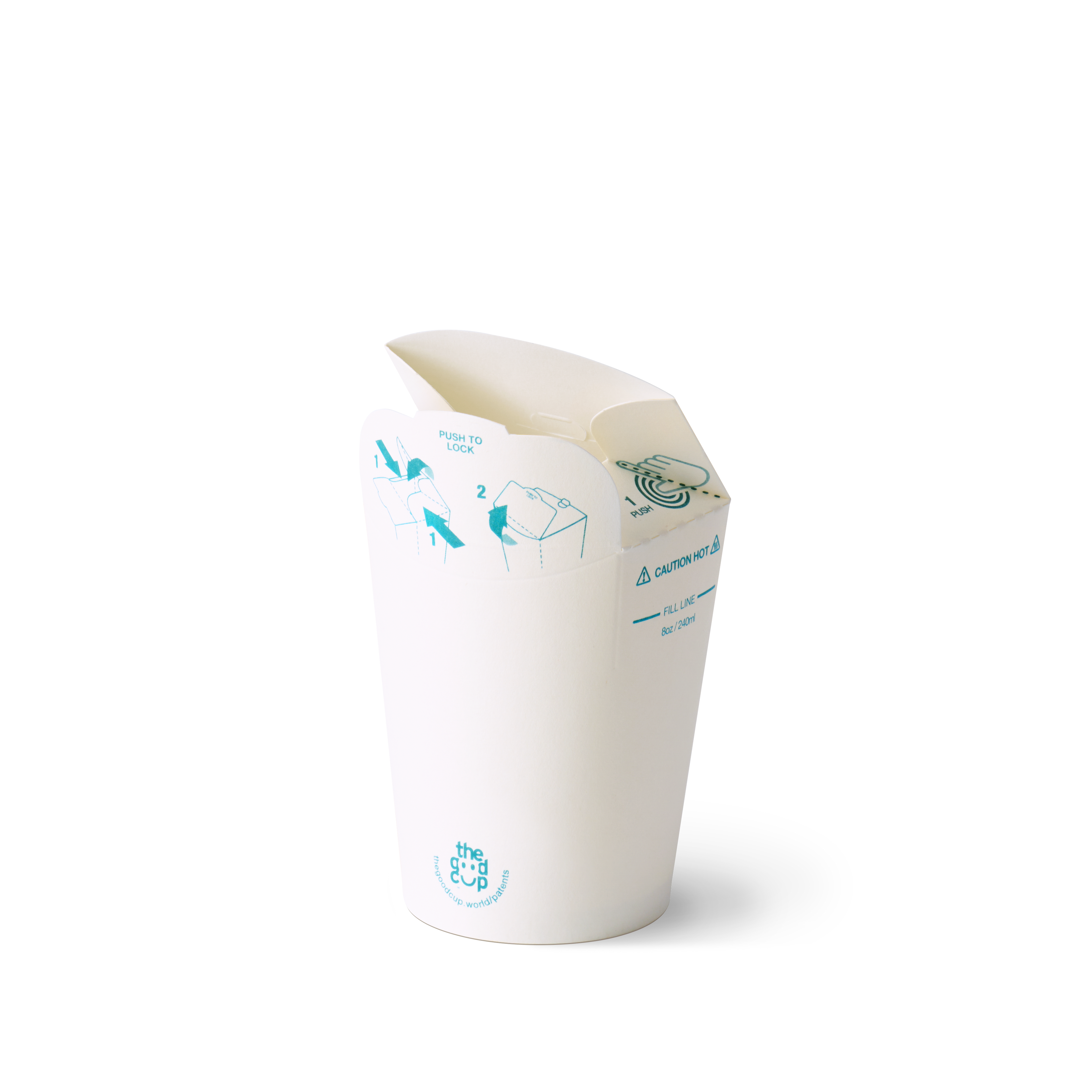 8oz White Kraft The Good Cup - 1000/Ctn
