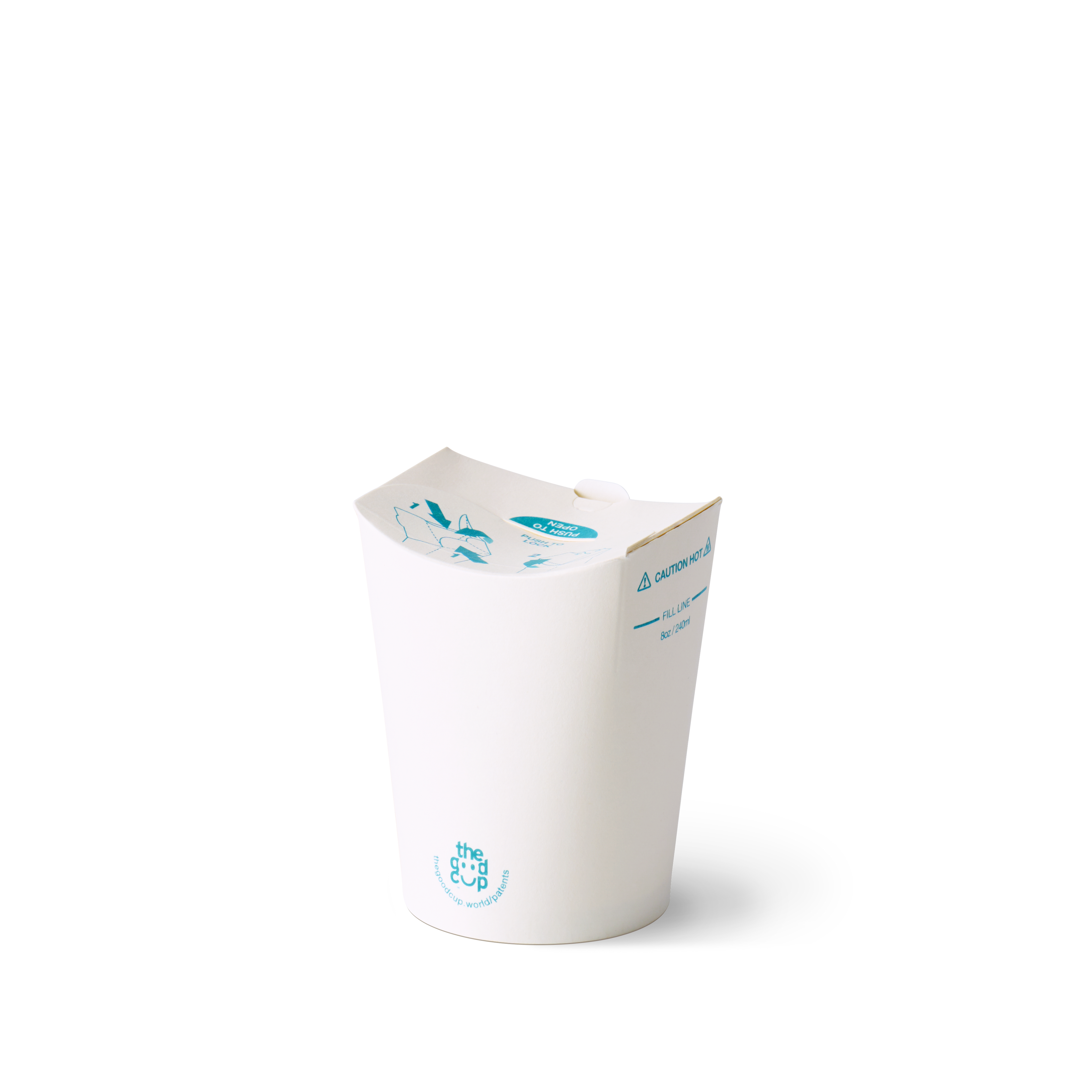 8oz White Kraft The Good Cup - 1000/Ctn