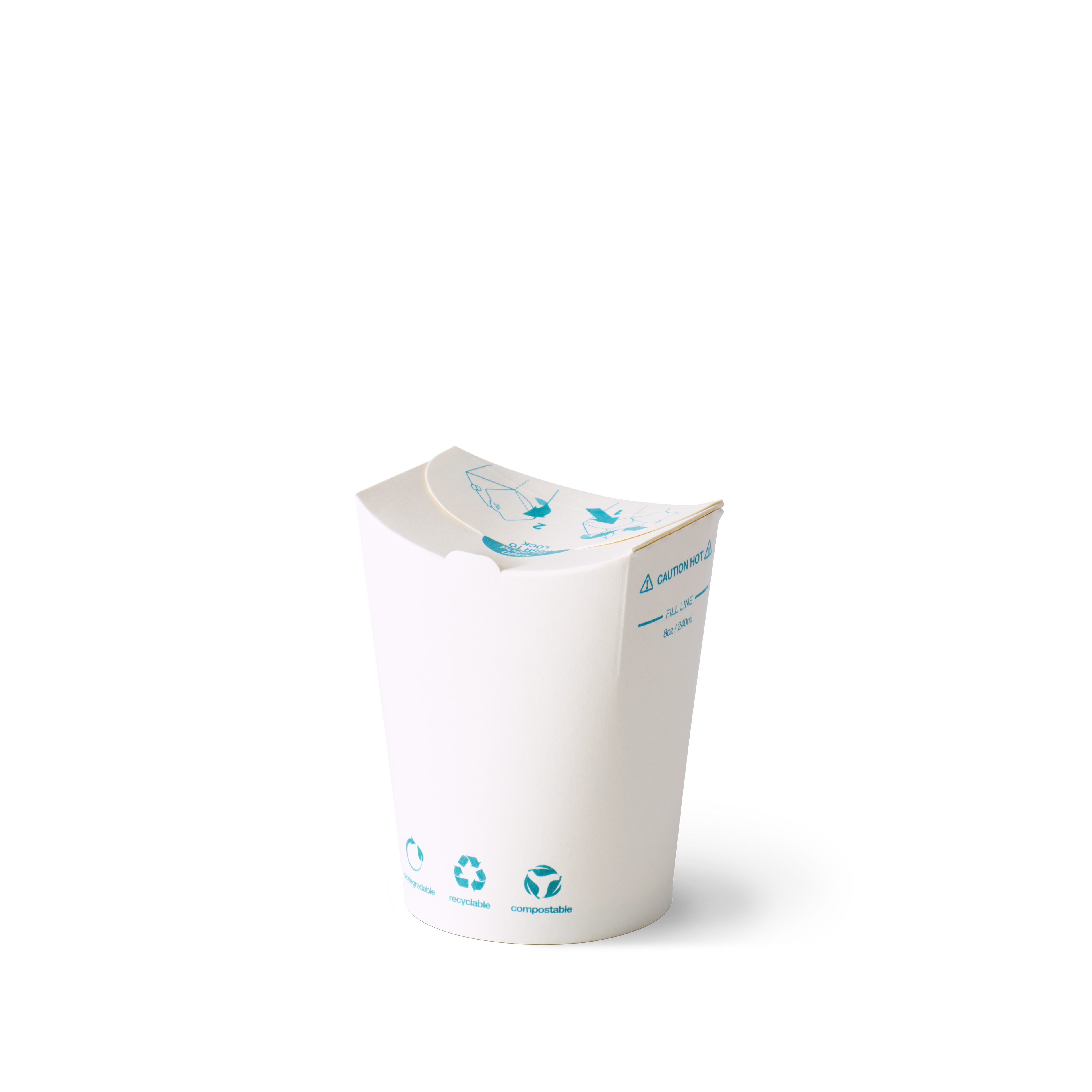 8oz White Kraft The Good Cup - 1000/Ctn